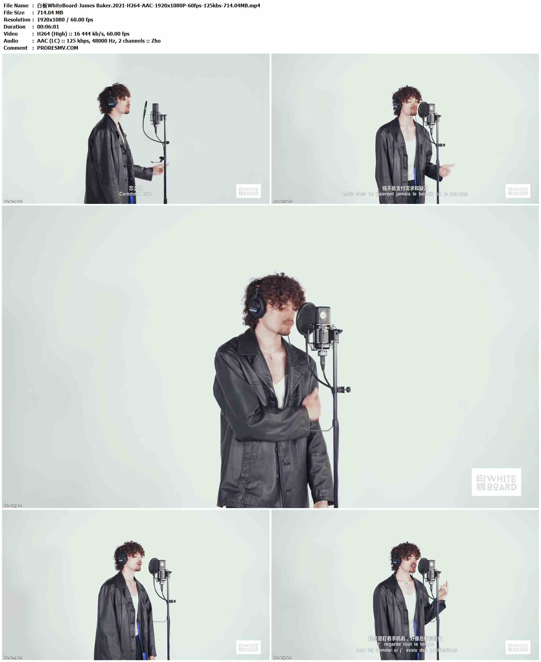白板WhiteBoard-James Baker.2021-H264-AAC-1920x1080P-60fps-125kbs-714.04MB官方MV_高清MV